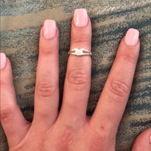 Silver Mickey “midi” ring